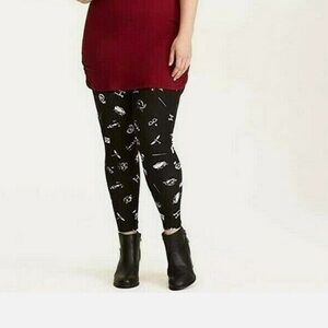 New Harry Potter Symbol Print Leggings Plus Size